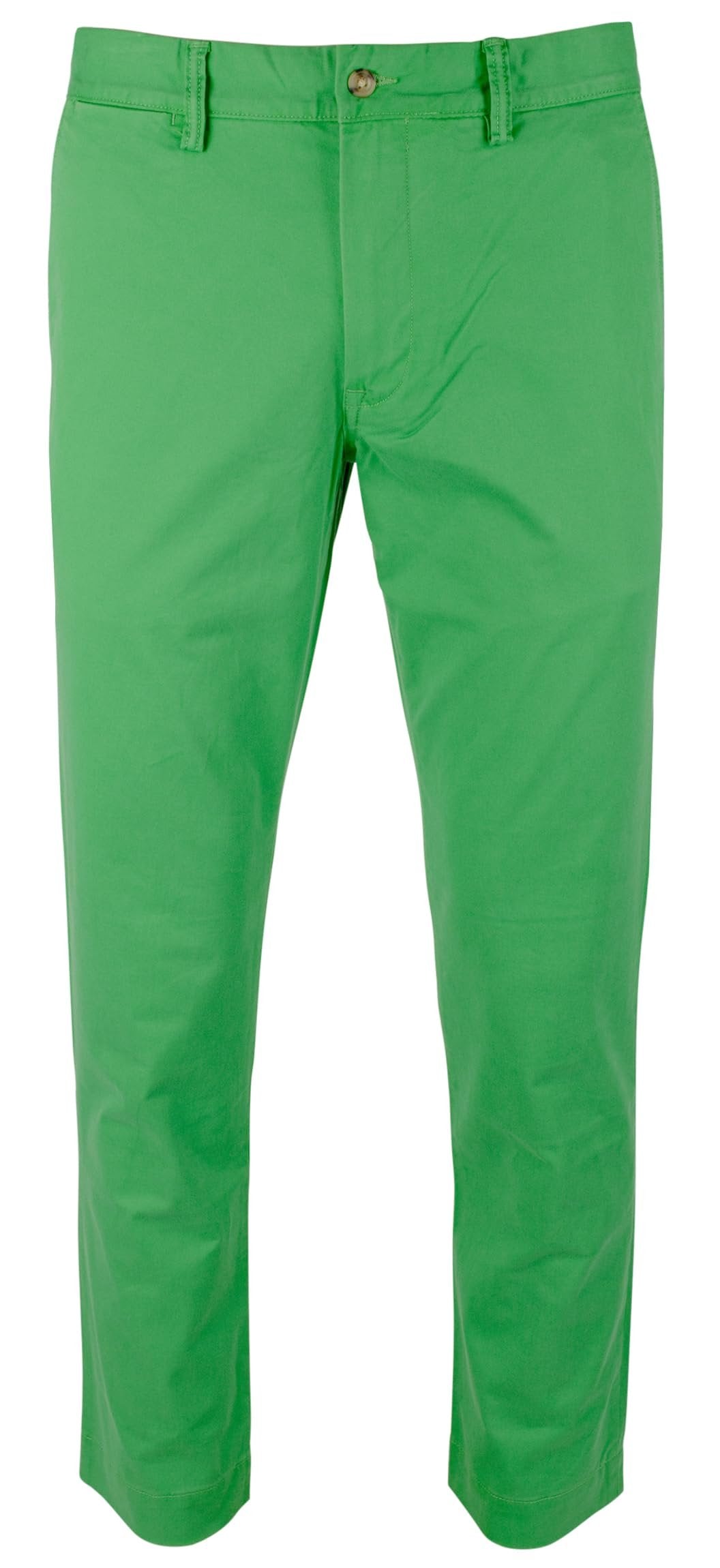 POLO RALPH LAUREN Men's Stretch Slim Fit Chino Pants Grn 34WX34L Green
