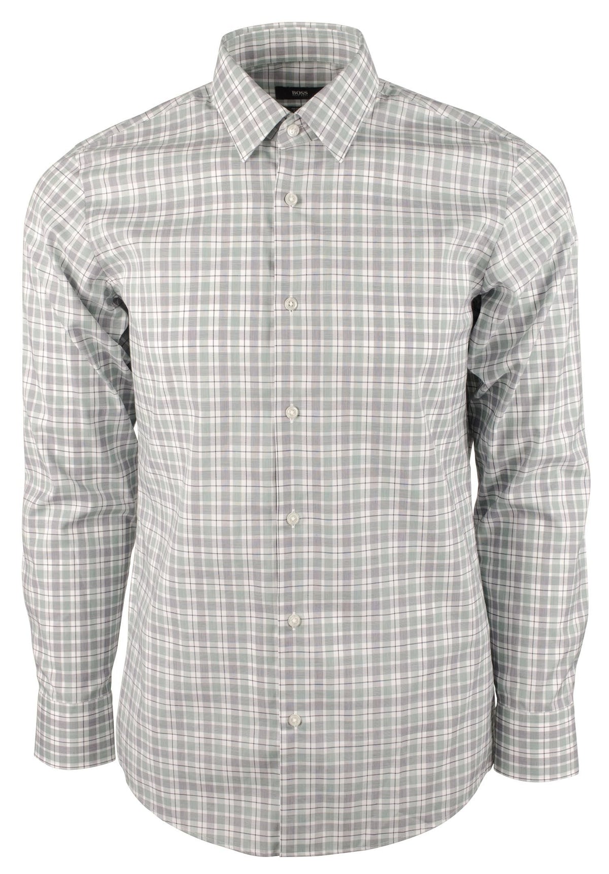Hugo Boss Men's Enzo Regular Fit Easy Iron Long Sleeves Shirt MG 15 (32/33)