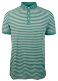Michael Kors Men's Striped Pique Polo Shirt L Medium