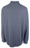 Men Long Sleeve Lux Jersey 1/2 Zip Derby Blue Heather 2XL'