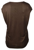 Lauren Ralph Lauren Women's Plus Size Metallic Jersey Shirt Top