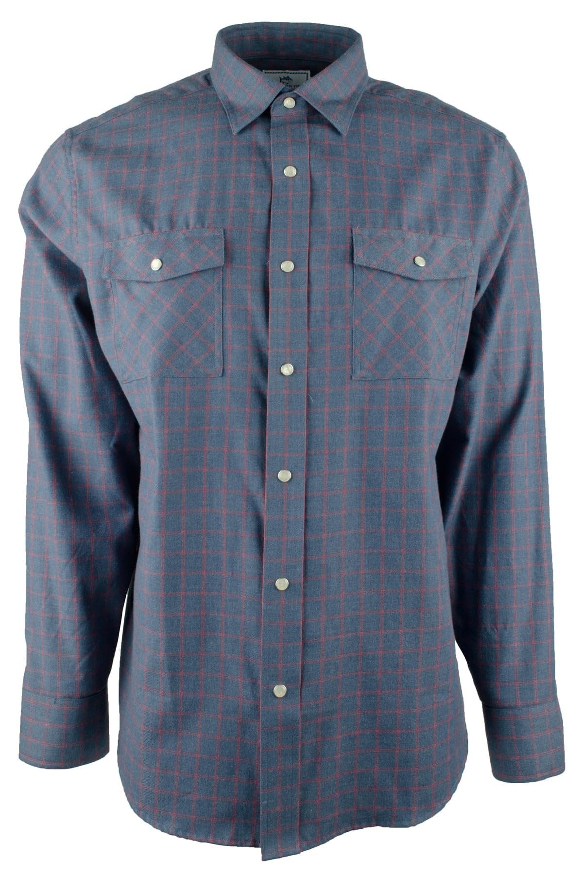 Southern Tide Men's Classic Fit Checkered Work Shirt X-Large Insig Blue