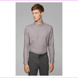 Hugo Boss Men's Lukas Regular Fit Long Sleeves Shirt-DR-X-Large