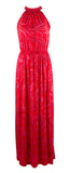 Customer Return Michael Kors  Women's Plus Size Printed Halter-Neck Maxi