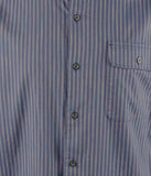 Tommy Bahama Men's Vista Lago Stripe Long Sleeve Button Down Shirts Ocean Deep Medium