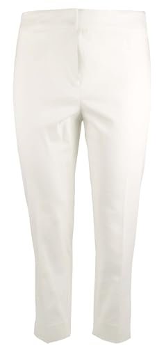 Michael Kors Women's Plus Size Stretch Capri Cropped Pants White 24W