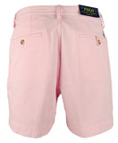 POLO RALPH LAUREN Men's Classic Fit Stretch 6" Flat Front Chino Shorts Pink 32