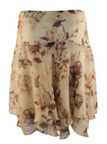 Lauren Ralph Lauren Women's Plus Size Floral Georgette Skirt