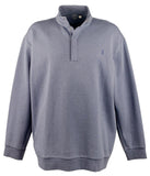 POLO RALPH LAUREN Men's Big & Tall Double-Knit Quarter Snap Pullover Shirt Bl 4XLT Blue