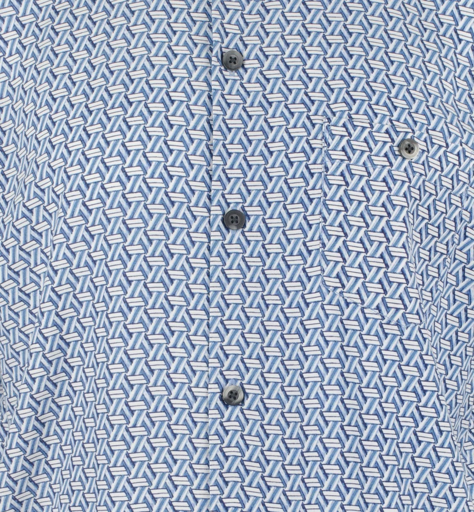 Tommy Bahama Men's Marciano Tiles Short Sleeve Camp Shirt Island Navy Small