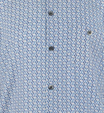 Tommy Bahama Men's Marciano Tiles Short Sleeve Camp Shirt Island Navy Small