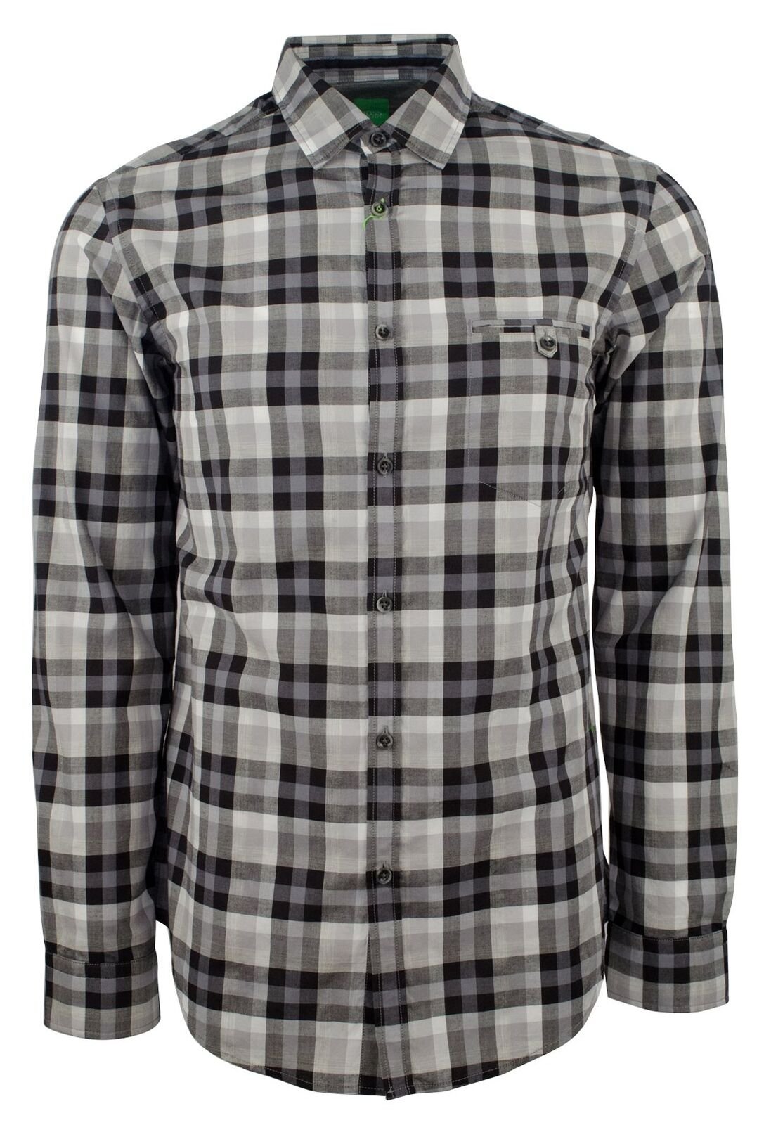 Hugo Boss Men's Green Label Blumas Slim Fit Checked Button down Shirts