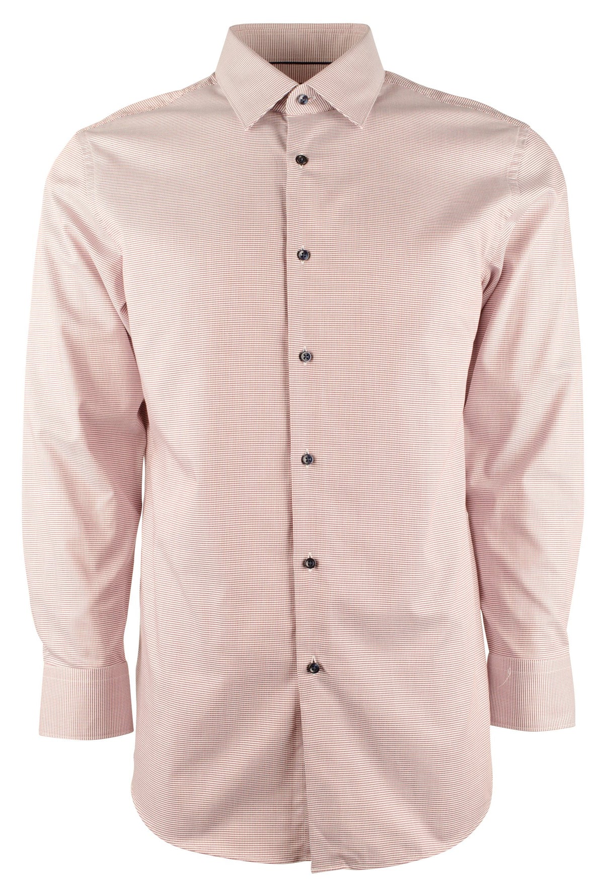 Hugo Boss Men's Mano Sharp Fit Easy Iron Long Sleeve Shirt 16.5 (34-35) Bright Red