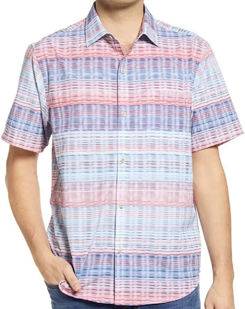 Tommy Bahama Men's Bahama Coast Jamboree IslandZone Camp Shirt Captain Small