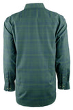 Men's Mainmast Plaid Stretch Button Down Shirt Frst Small Forest
