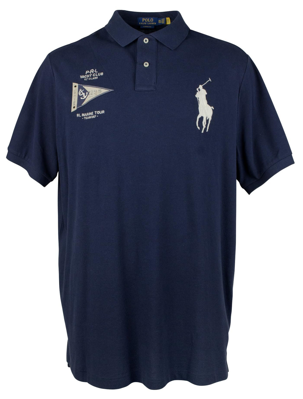 Men's Classic Fit Big Pony Short Sleeve Polo Shirt NVY XXL