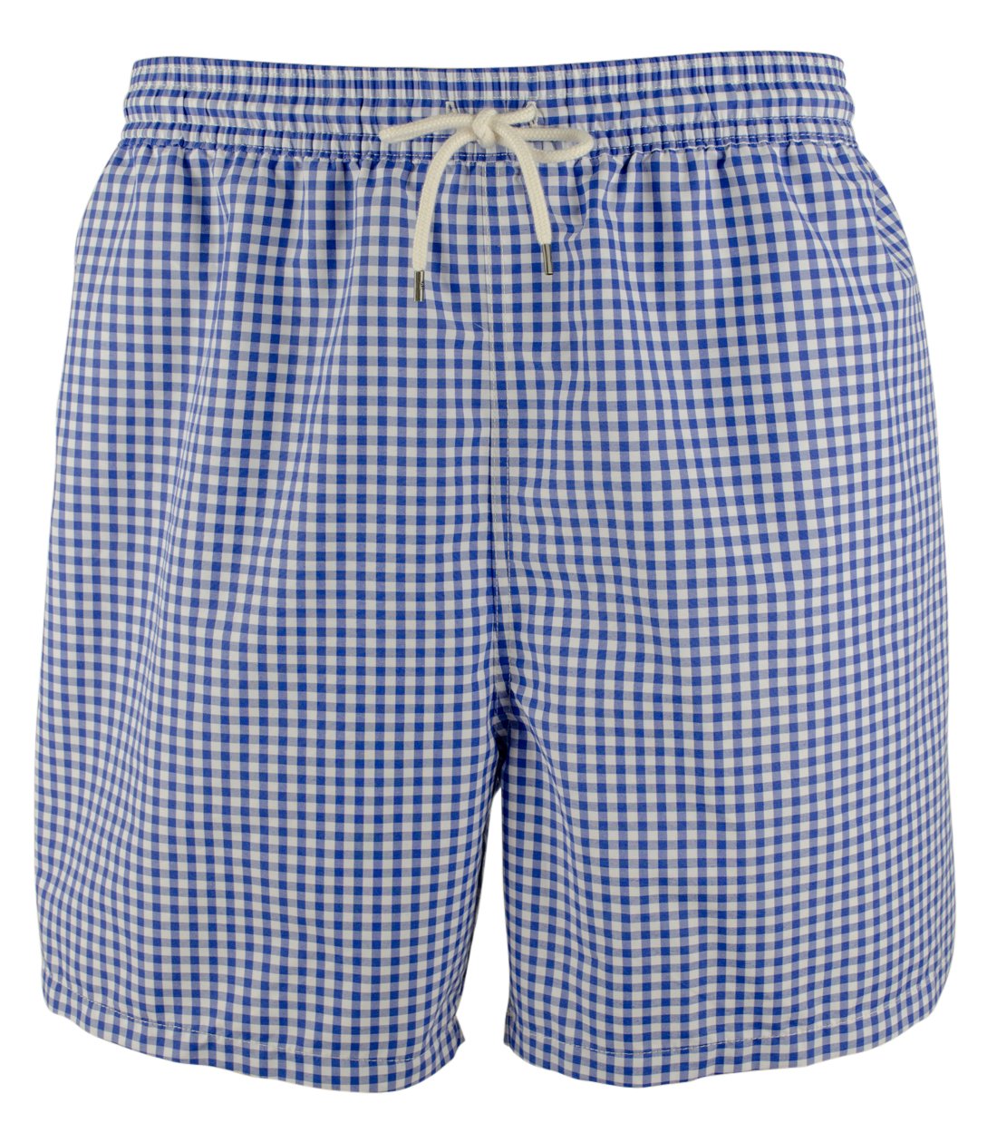 Polo Ralph Lauren Men's Big & Tall Gingham Print Swim Trunks Blue 3XB