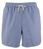 Polo Ralph Lauren Men's Big & Tall Gingham Print Swim Trunks Blue 3XB