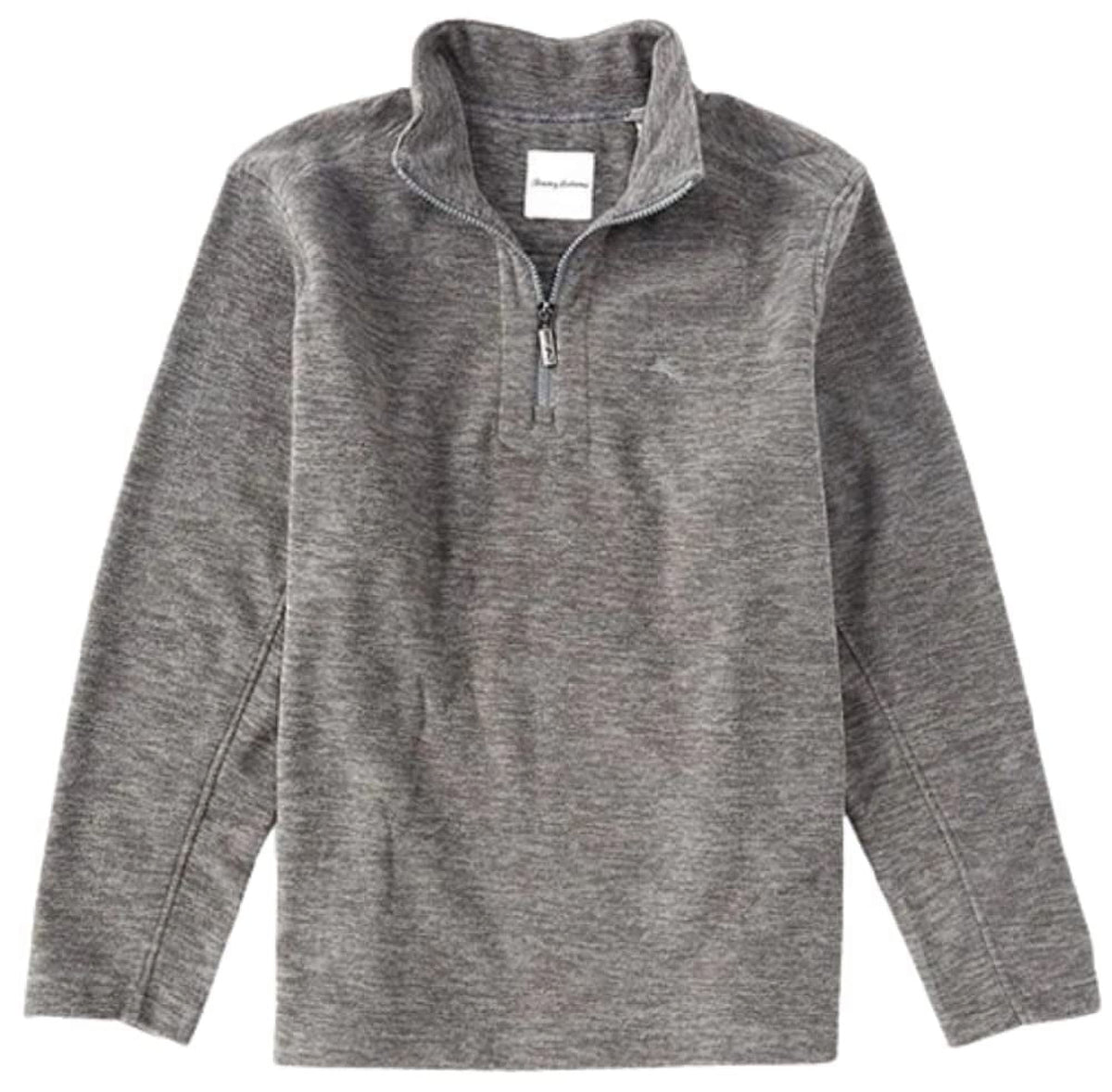 Tommy Bahama Cloud Peak Half Zip Fleece Pullover (Color: Ash Gray, Size XL)