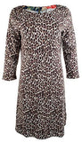 Vestido Cat's Meow para mujer, talla grande, color negro y marrón