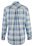 Women's Long Sleeve Plaid Pullover Shirt Medium