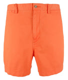 Men's Classic Fit 6" Flat Front Chino Shorts Orange