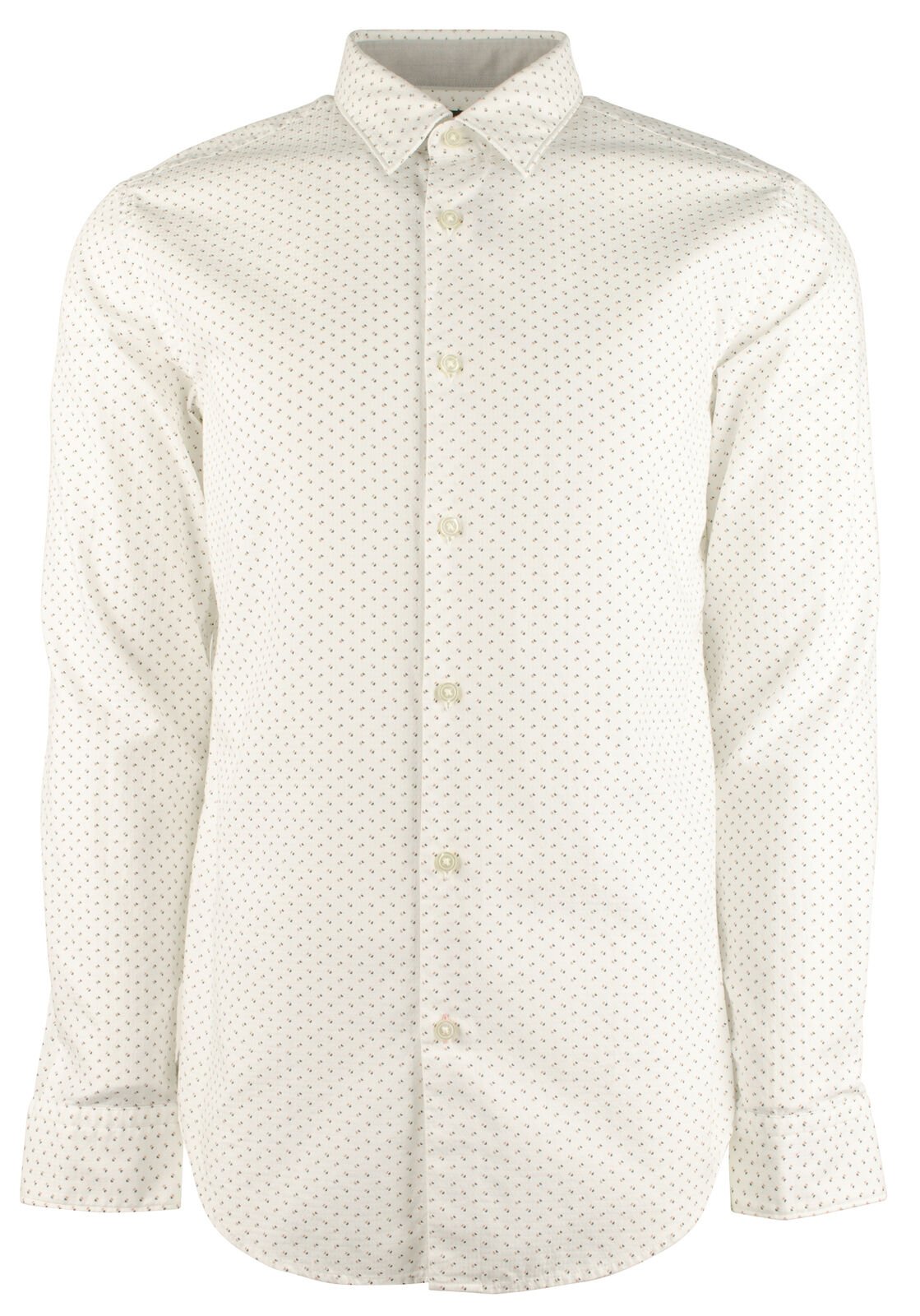 Men's Ronni Slim Fit Long Sleeve Shirt-PP-Large Pastel Pink