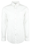 Men's Rodney Slim Fit Long Sleeve Shirt Wht XXL