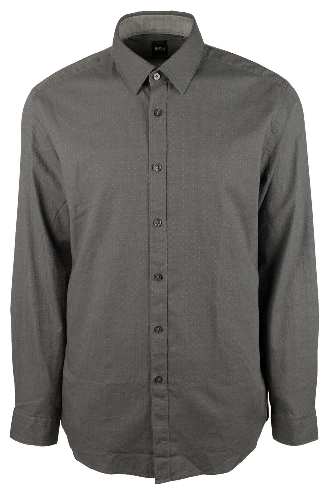 Hugo Boss Men's Lukas Regular Fit Long Sleeve Button Down Shirt Black