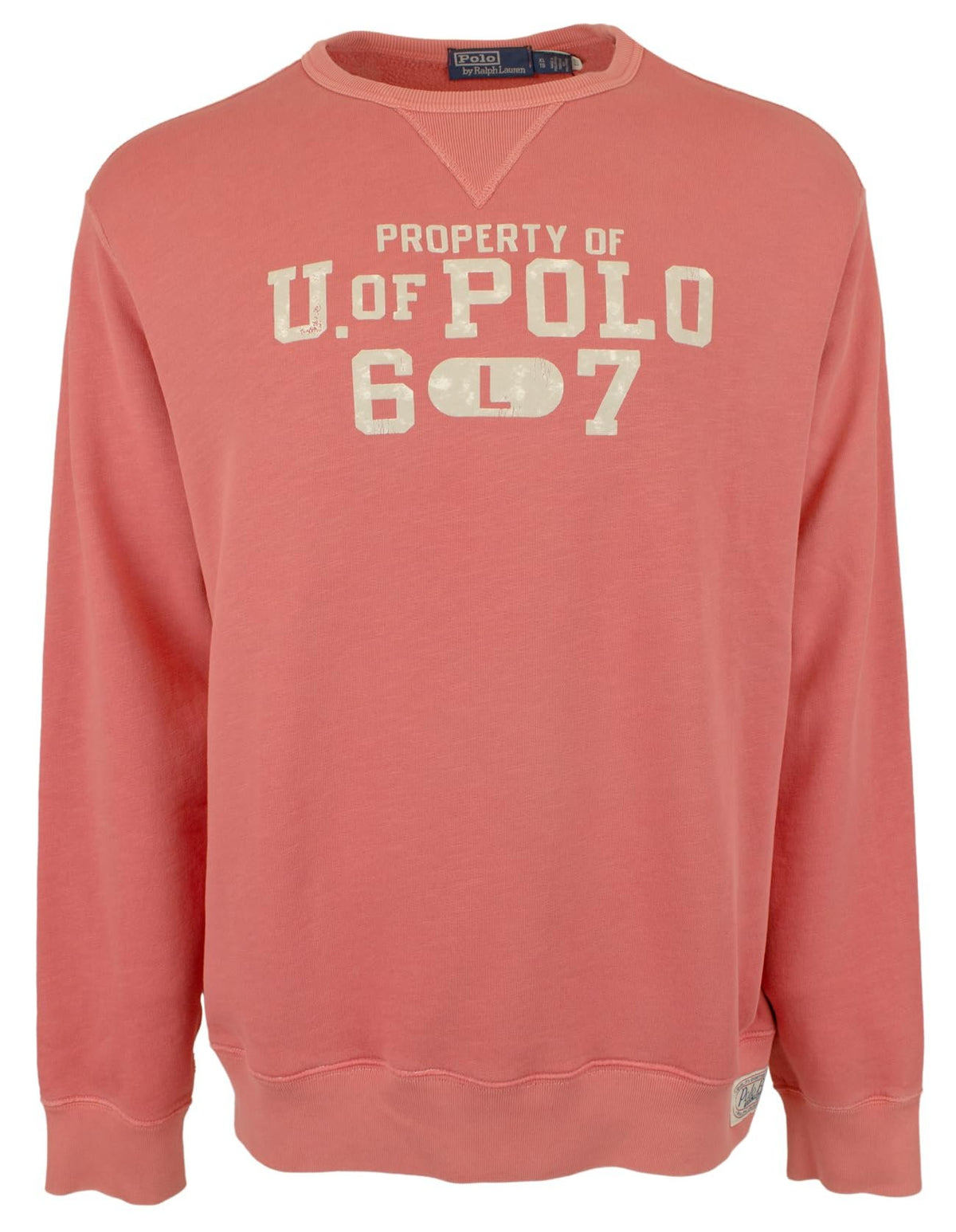 Men's U of Polo Long Sleeve Fleece Sweatshirt Medium