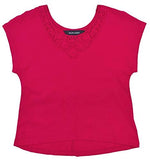 Ralph Lauren Kid's Girl's Cap Sleeve Jersey Top Shirt 2/2T Pink
