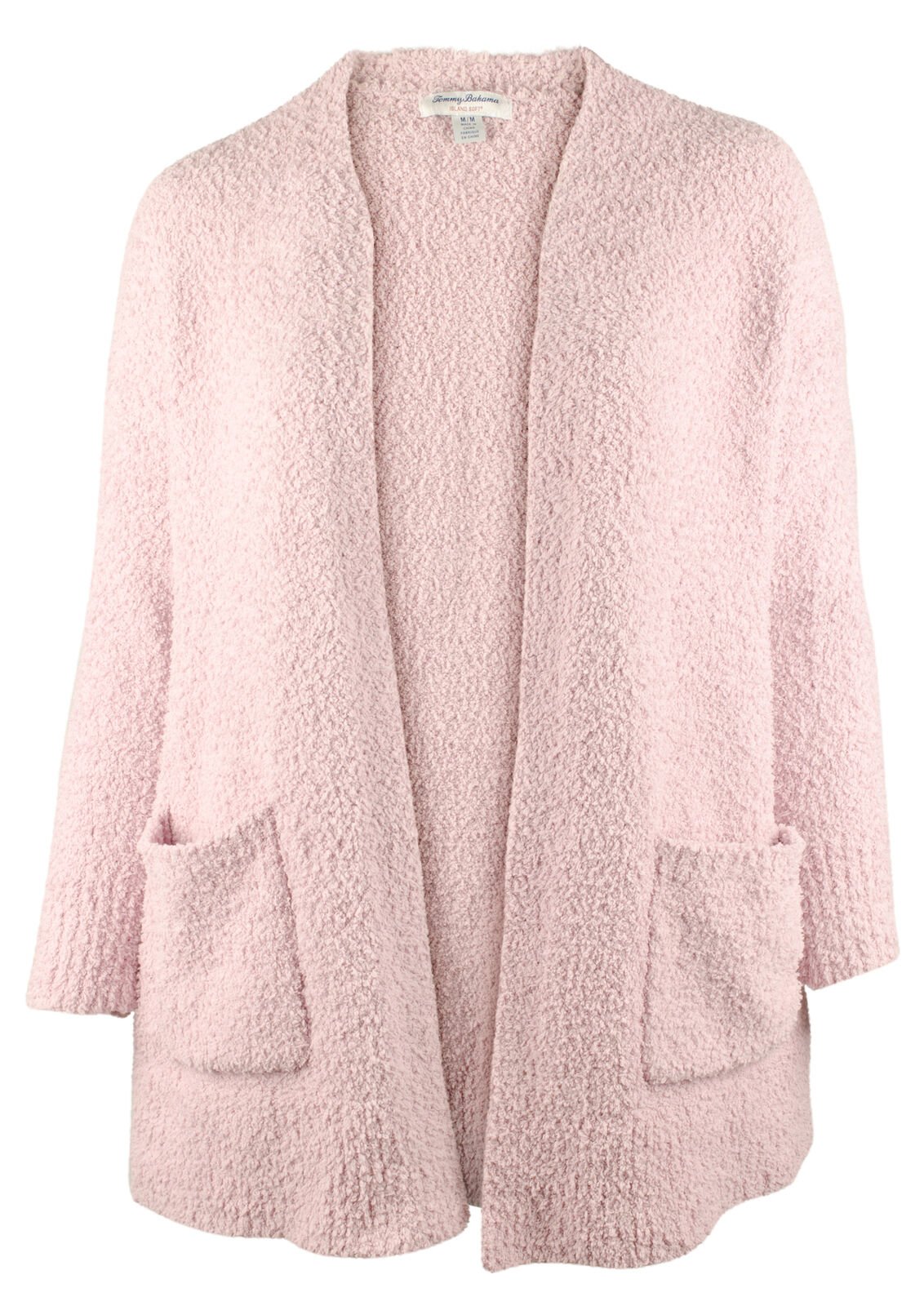 Tommy Bahama Women's Island Soft Lounge Long Cardigan Sweater Pnk X Large
