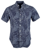 Ralph Lauren Men's Slim Fit Koi Fish Short Sleeve Shirt