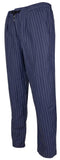 Polo Ralph Lauren Men's Tailored Prepster Pinstriped Linen Blend Slim Fit Drawstring Pants Large Navy