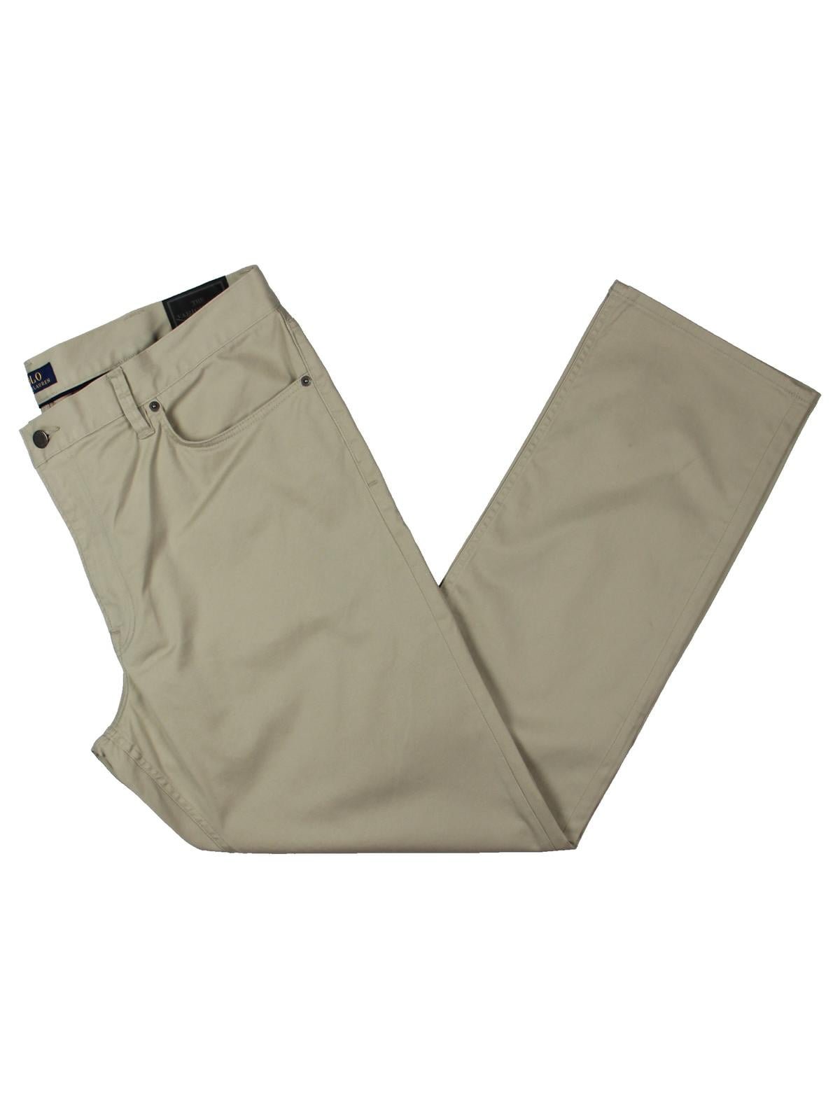 Polo Ralph Lauren Mens Varick Slim Fit Solid Straight Leg Pants