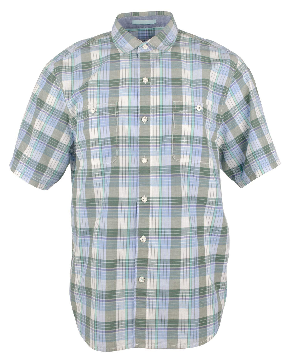 Men's Mai Tai Plaid Camp Shirt-TL-S
