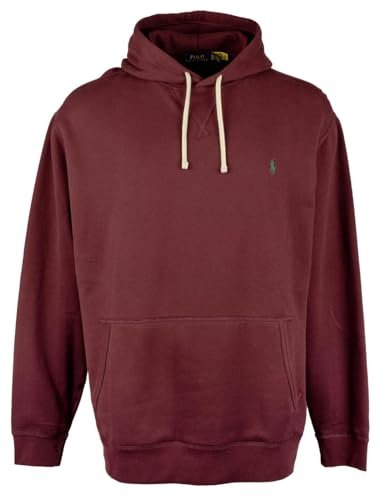 POLO RALPH LAUREN Men's Big & Tall The RL Fleece Pullover Hoodie 3XB Red