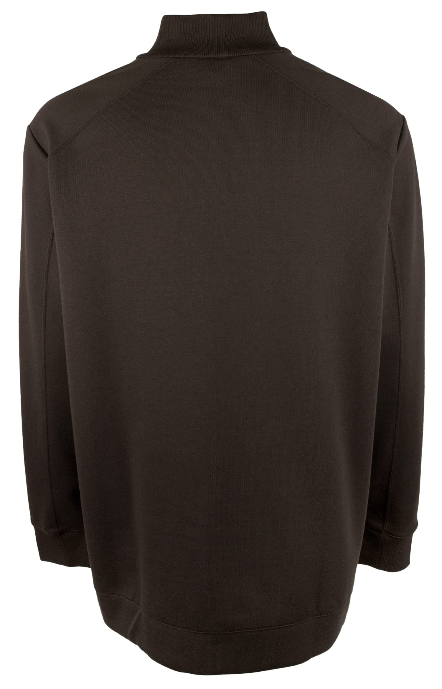 Hugo Boss Men's Sidney Jersey Quarter Zip Pullover Sweatshirt 2XL Dark Brown