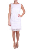 Tahari Women's 'Fran' Laser Cut Shift Dress W 2