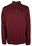 Tommy Bahama Men's Big & Tall Flipshore Half Zip Sweater Black Cherry Heather 3XB