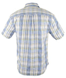 Tommy Bahama Men's Tortola Surf Plaid Short-Sleeve Shirt Bering Blue Small