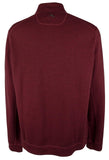 Tommy Bahama Men's Big & Tall Flipshore Half Zip Sweater Black Cherry Heather 3XB