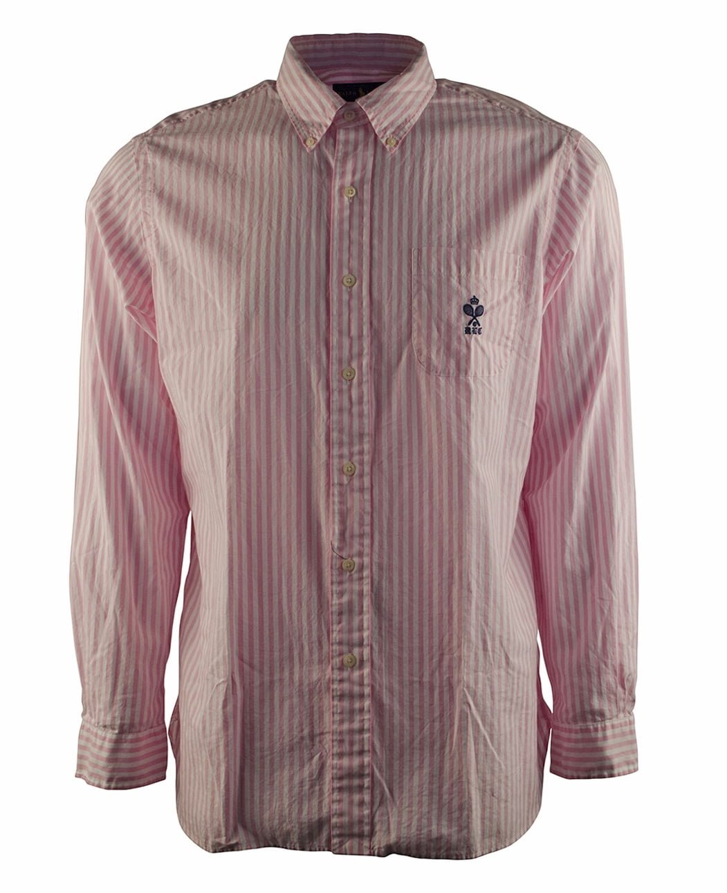 Men's Striped Oxford Long Sleeve Mercer Shirt-PS-S