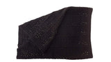 Lauren Ralph Lauren Embellished Knit Infinity Scarf (One Size, Black/Gold/Black)