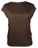 Lauren Ralph Lauren Women's Plus Size Metallic Jersey Shirt Top
