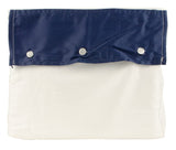 Organic Sateen Border Twin Duvet Cover PNvy 66X86 Inches