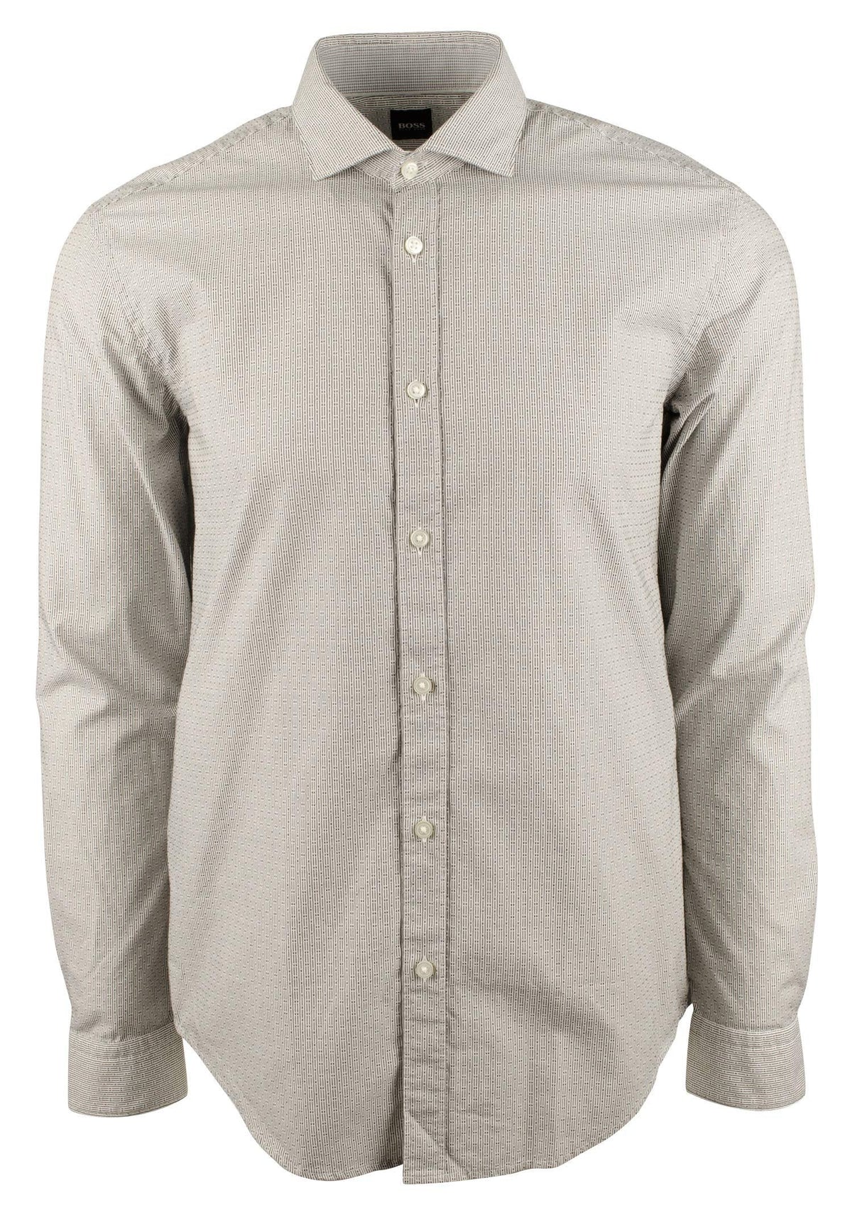 Hugo Boss Men's Ridley Slim Fit Long Sleeve Shirts Open Green