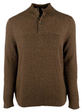 Tommy Bahama Men's Isidiro Long Sleeve Mock Neck Sweater Tobacco Wrap Large