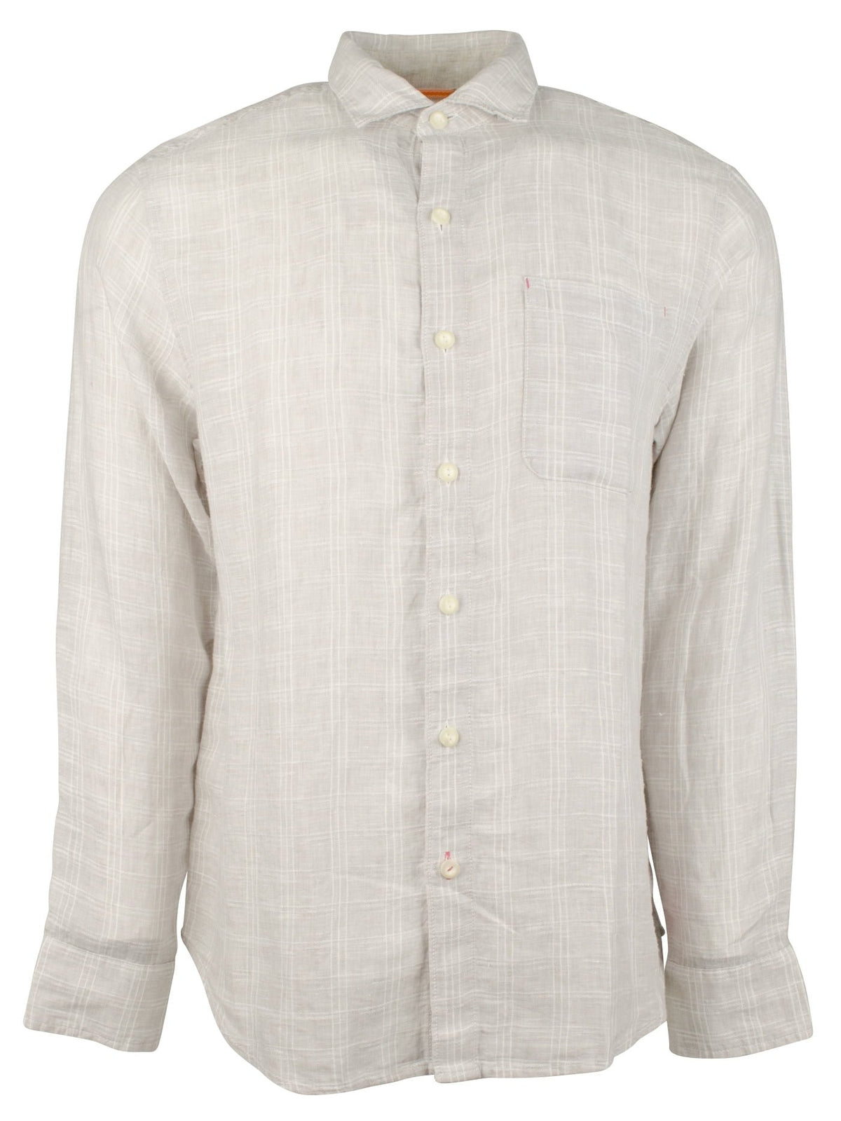 $128 Tommy Bahama Men's, Ventana Plaid Linen Camp Shirt, Rose Ash, XXL