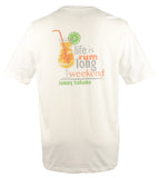 Camiseta Tommy Bahama de manga larga con cuello redondo y estampado de ron para hombre, talla grande y alta, talla W-XLT